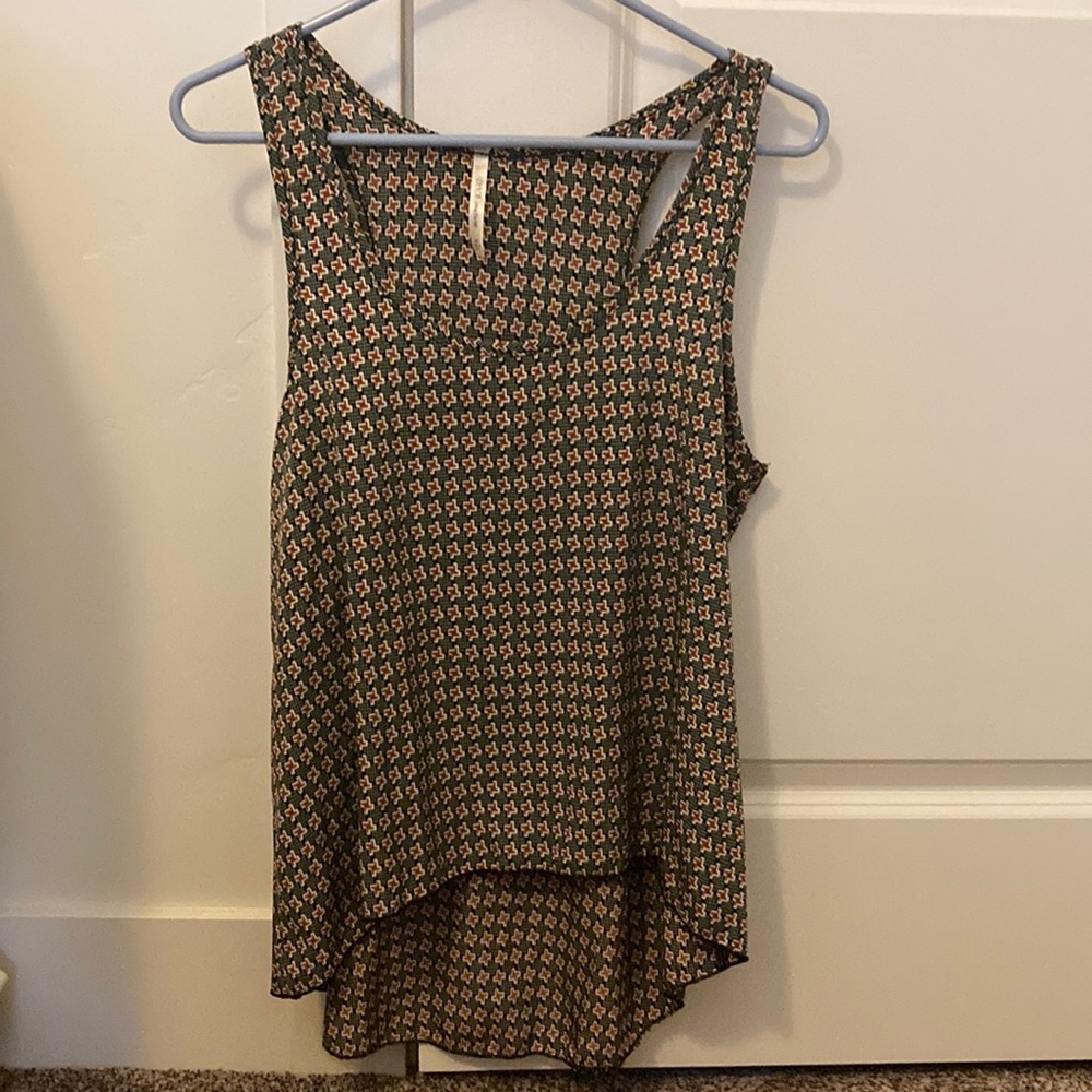 DNA couture medium green blouse